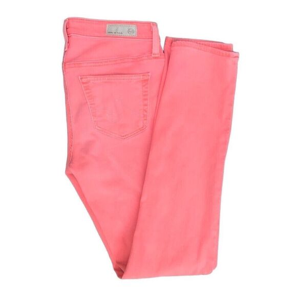 AG Adriano Goldschmied The Stevie Ankle Slim Straight Coral Jeans Size 26R - Picture 5 of 8